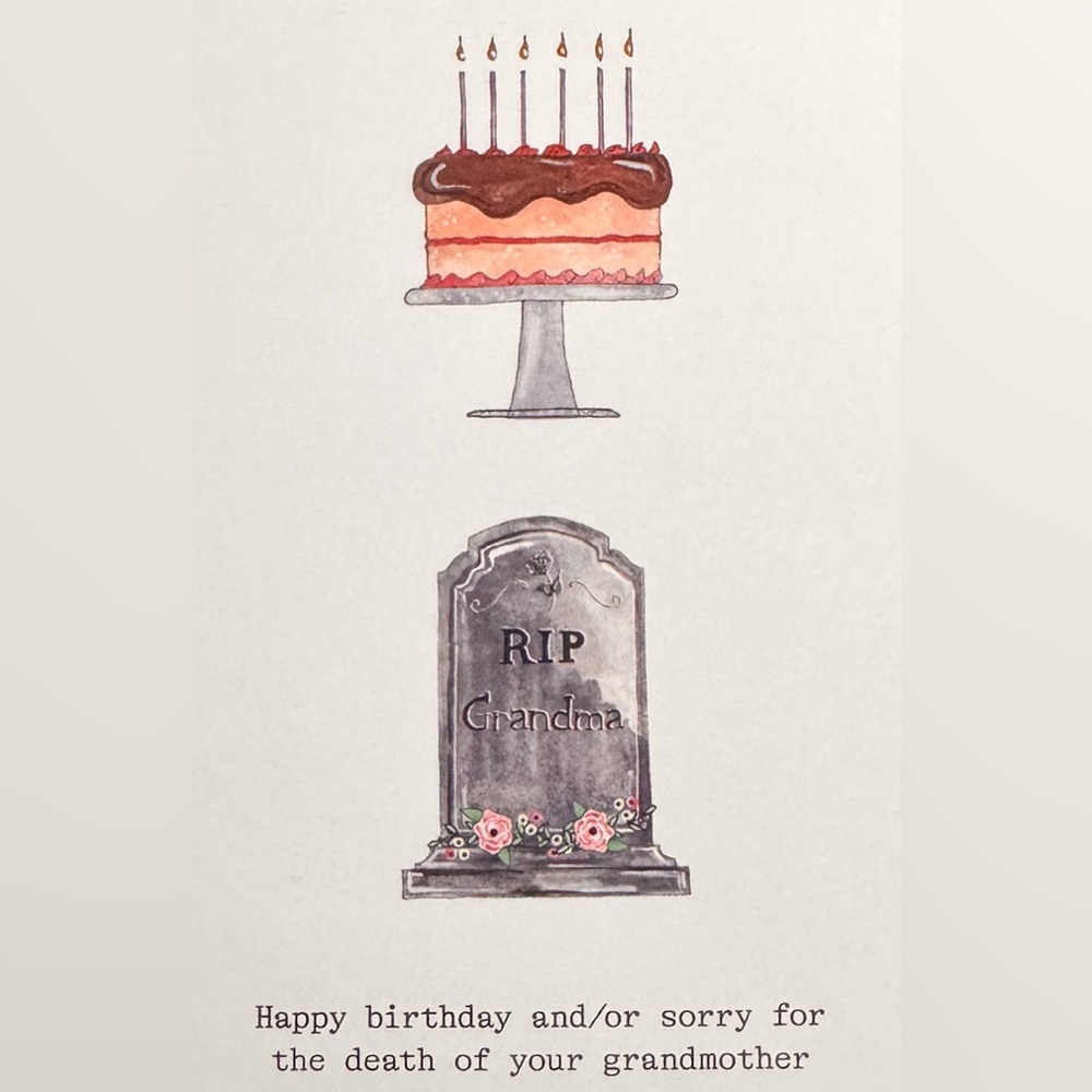 3/$10 Greeting Card from Cards Against Humanity - Grandmother